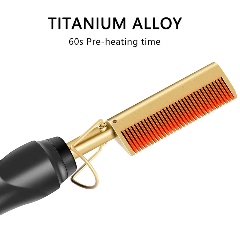 Mink Ceramic Hair Press Comb