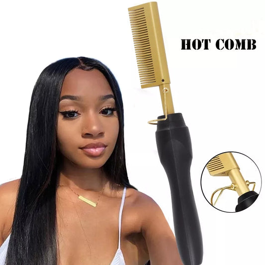 Mink Ceramic Hair Press Comb